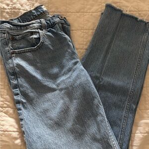 Abercrombie 90s straight mid rise